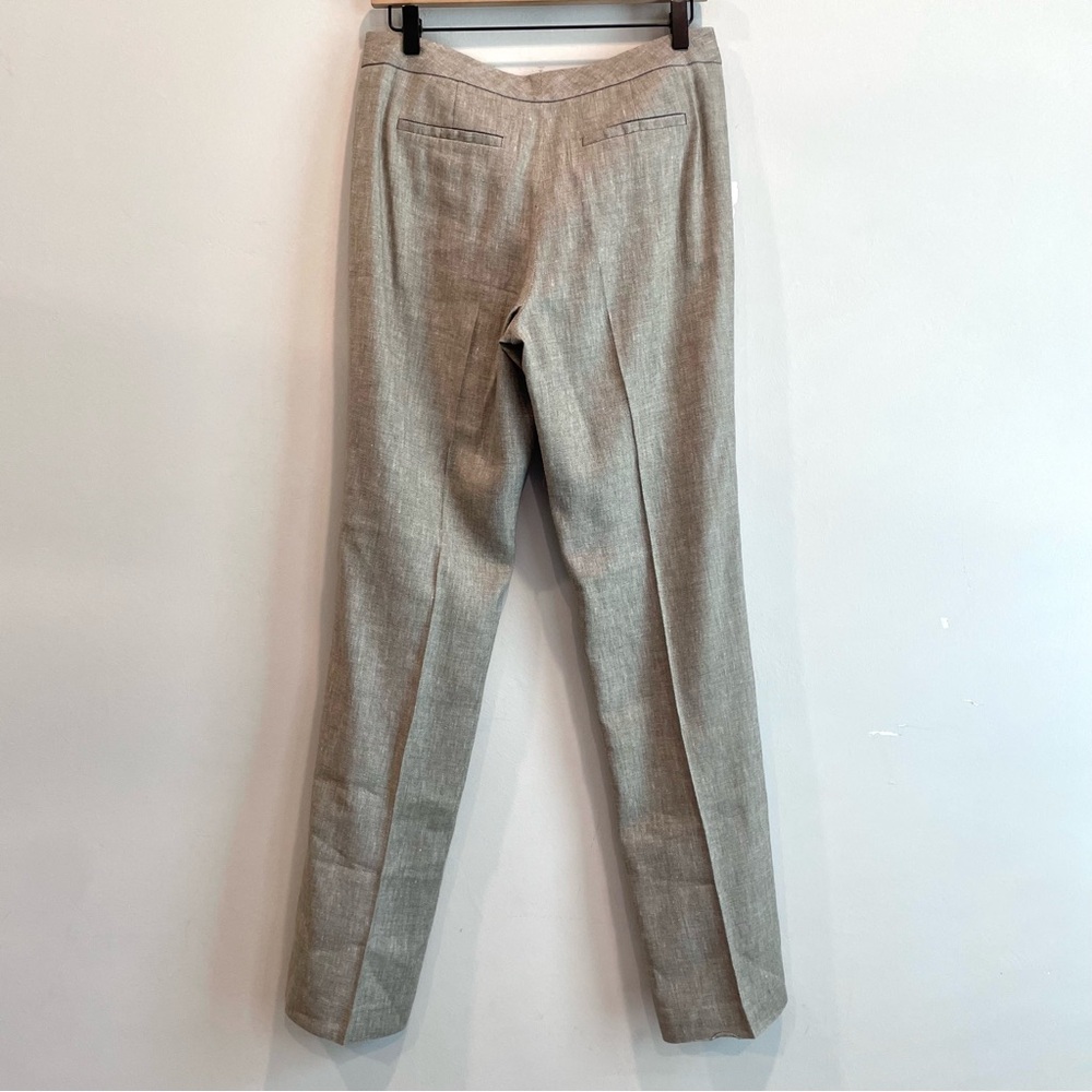 Elie Tahari 2 PC Linen Blend Tweed Blazer Pants Suit Set - Picture 14 of 16